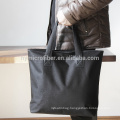 Waterproof 100% polyester black shopping bag with own logo